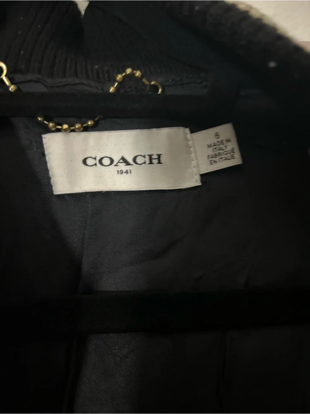 Coach bomber jacket